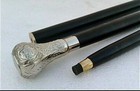 Nautical Vintage Heavy Head Solid Hardwood Folding Walking Stick Cane