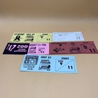 Meadowland Concert Parking Passes Lot Of 5   David Bowie  U2  Depechemode