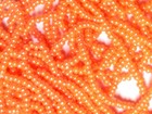 Vtg 5 Hank Orange Luster Round Seed Glass Beads 11 0 Czech  060412t Close Out