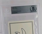 Cyndi Lauper Signed Bookplate Beckett Bas Slab Rock Music Singer Autographed 