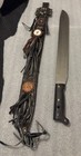 Vintage Montero Honduras Machete W  Leather Sheath   Decorative Tassels