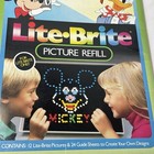 Lite Brite Disney Refill Pack 4779 10 Pictures   24 Guide Sheets Missing 2 Pics