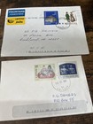 Vintage International First Day Covers Airmail Cover Lot Of 5 Latvia Ukraine 
