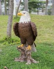 Bald Eagle On Stump 15in 27in H Option Garden Statue Decor Home Decor Sculpture