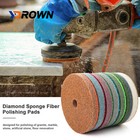 Ydrown 4    Sponge Buffing Pad Wet Buffing Pad Cleaning Supplies   7 Pcs   