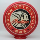 Indian Motorcycle Head Design 13 5  Gas Pump Globe - Ships Fully Assembled   