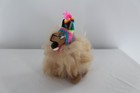 Peru Alpaca Plush Handmade Crazy Llama 7  Super Soft  Tan