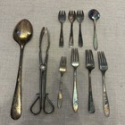 Mixed Vintage Silverplate Flatware Lot 1847 Rogers Community Plate Italy 10 Pc