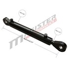 Hydraulic Cylinder Welded Double Acting 2  Bore 14  Stroke Swivel Eye End 2x14
