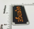 Orange Amp Or Case Logo Badge Custom Made Metal With Screws