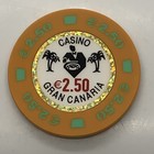 Casino Gran Canaria    2 50 Gaming Casino Poker Chip Canary Islands Spain