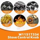 4pcs Oven Range Control Knob For Whirlpool W11517334 W10850033 W11122869
