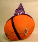 Ty Pluffies  gourdy  Halloween Pumpkin 7  Wide Stuffed Toy 2005  all Tags 