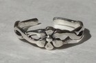 Sterling Silver 925 Flower Toe Ring Braided Twisted Band Adjustable 
