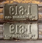 1975 Missouri License Plate Matched Pair 1-619 1619  reserved Number Era Plates 