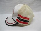 Vintage Strohs Brewery Beer Trucker Baseball Hat Cap Snap Back Mesh Old Stripes