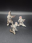 Vintage Bone China Mice Figurines Set Of 3 Miniature Japan Style Cute
