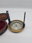 Late 1800 s French Brass Surveyors Navigation Compass  W  Case  made In France 