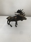 Vintage Brass Moose Figurine