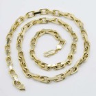 Solid 14k Yellow Gold Chunky Box Chain Necklace Real 14k Yellow Gold All Sizes
