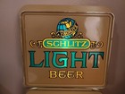 Vintage 1977 Schlitz Light Beer Lighted Sign Clock Everbrite Electric Sign