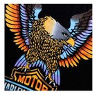 Harley-davidson Vivid Bar   Shield Eagle Beach Towel  Ultra-soft Oversized