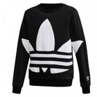 Adidas Originals Big Trefoil Crew Kids Crew Sweatshirt Boys Black White