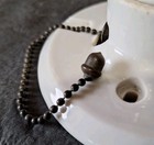 Vintage Hubbell Porcelain Ceramic Pull Chain Electric Ceiling Light Fixture 