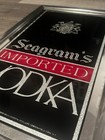 Seagram s Imported Vodka Vintage Bar Man Cave Glass Mirror Sign