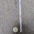 Kawamoto Pocket Watch Cloisonn   Wave Chrysanthemum Braided Strap Rare