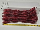 Box 100 Red Christmas Wired Tinsel Bumpy Chenille Stems Craft Pipe Cleaners 12 