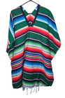Serape Mexican Poncho - All Colors - One Size Fits All - Sarape Saltillo