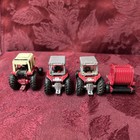 Vintage Ertl Case International 8465 Round Hay Baler  tractors -lot Of 4