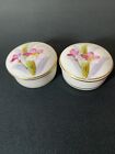 Pair Of Antique Limoges Pill Boxes By William Gu  rin 1891-1900