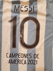 Argentina Lionel Messi Signed Soccer Jersey Ab92782 Beckett Loa