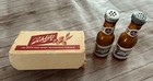Vintage 1957 Miniature Glass Schlitz Milwaukee Beer Bottle Salt   Pepper Shakers