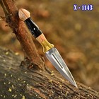 Handmade Hunting Dagger Fix Blade Boot Knife  Double-edge Outdoor Sports Throwin