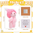 5pcs Handmade Mini Plush Teddy Bear In A Box