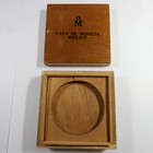 1986 Mo Mexico Silver 5 Oz 450th Anniversary Wood Box - No Coin  60125p