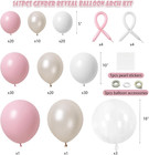 Pink Bow Balloons Arch Kit 147pcs Coquette Birthday Decorations Pink And White B