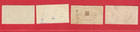 Latvia Lot Of 4 Railways Newspapers Revenue Stamps 9646