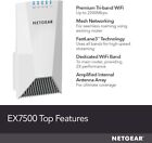 Netgear Ex7500 Wifi Mesh Range Extender - Ac2200 Tri-band  2300 Sq ft  Coverage 