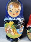 Vtg Matryoshka Russian Nesting Dolls-7 Dolls-fairy Tales-moscow