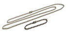 Us Military Issue Premium Stainless Steel Dog Tag Chain Set  24 In    4 5 In  