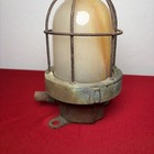 Vintage Industrial Ussr Lamp Pendant Light Bunker Lamp Loft - Bronze