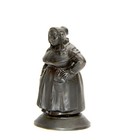 Vienna Casting Bronze Big Lady Maid Figure Match Holder