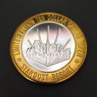 Stardust Resort Casino Limited Edition Ten Dollar Gaming Token  999 Fine Silver 