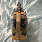 Vintage Genuine German Lidded Beer Mug Stein Made In Western Germany 6 5    Free S