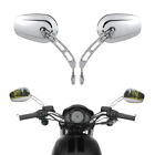 Chrome Rear View Mirrors Fit For Harley Road King Touring Xl883 Sportster Fatboy