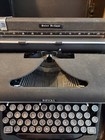 Vintage Royal Quiet De Luxe Portable Typewriter Gray Magic Margin With Case